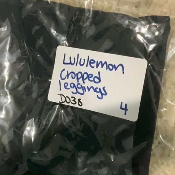 Lululemon Gather & Crow Crop II Black Leggings in Sz 4 - Picture 13 of 13
